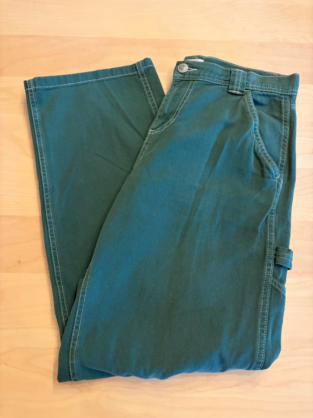 GARAGE Green Carpenter Cargo Women Jeans